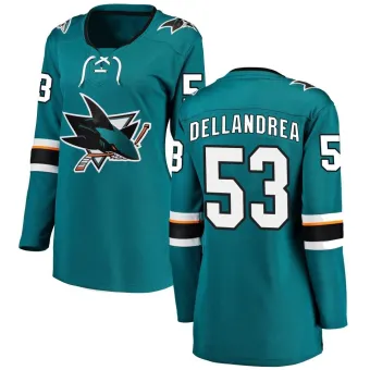 Women's Ty Dellandrea San Jose Sharks Home Jersey - Teal Breakaway