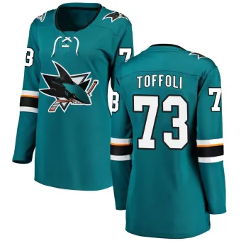 Women's Tyler Toffoli San Jose Sharks Home Jersey - Teal Breakaway