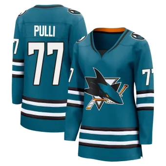 Women's Valtteri Pulli San Jose Sharks Home 2nd Jersey - Teal Breakaway