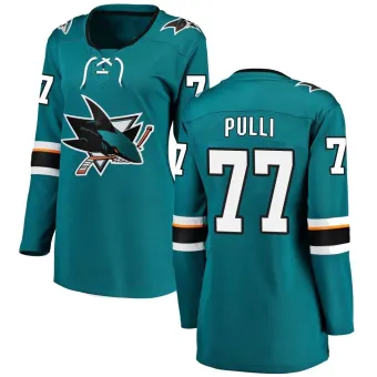 Women's Valtteri Pulli San Jose Sharks Home Jersey - Teal Breakaway