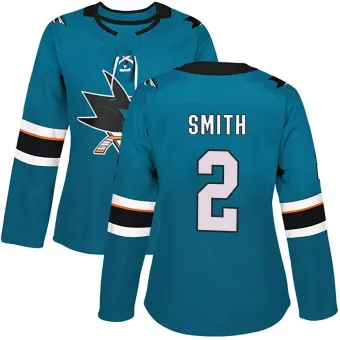 Women's Will Smith San Jose Sharks Home Jersey - Teal Authentic