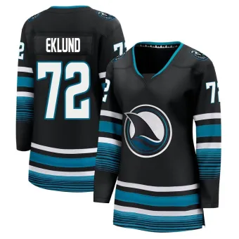 Women's William Eklund San Jose Sharks Alternate Premier Jersey - Black Breakaway