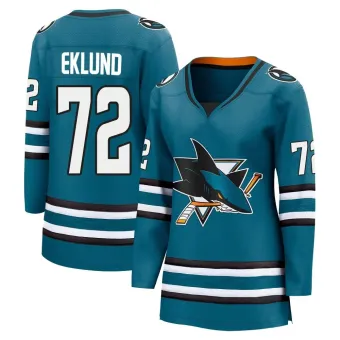 Women's William Eklund San Jose Sharks Home 2nd Jersey - Teal Breakaway