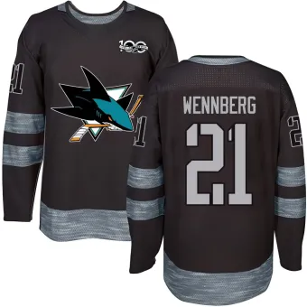 Youth Alex Wennberg San Jose Sharks 1917-2017 100th Anniversary Jersey - Black Authentic