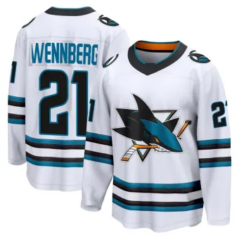 Youth Alex Wennberg San Jose Sharks Away 2nd Jersey - White Breakaway