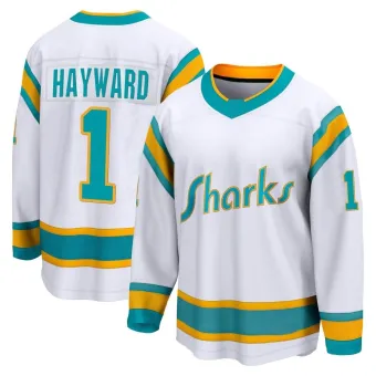 Youth Brian Hayward San Jose Sharks Special Edition 2.0 Jersey - White Breakaway