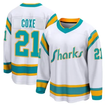 Youth Craig Coxe San Jose Sharks Special Edition 2.0 Jersey - White Breakaway