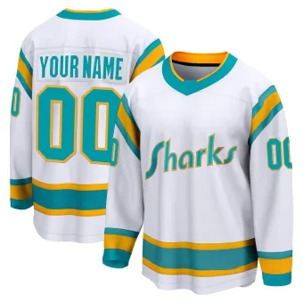 Youth Custom San Jose Sharks Special Edition 2.0 Jersey - White Breakaway