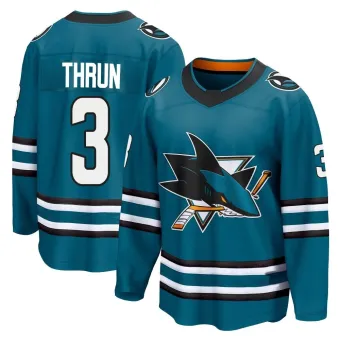 Youth Henry Thrun San Jose Sharks Home 2nd Jersey - Teal Breakaway