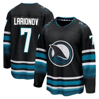 Youth Igor Larionov San Jose Sharks Alternate Premier Jersey - Black Breakaway