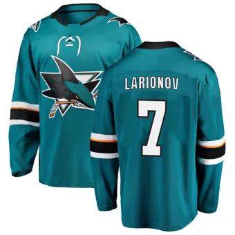 Youth Igor Larionov San Jose Sharks Home Jersey - Teal Breakaway