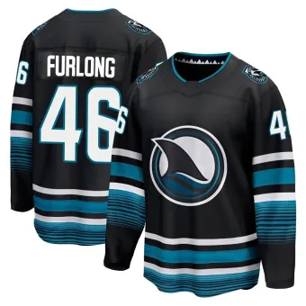 Youth Jake Furlong San Jose Sharks Alternate Premier Jersey - Black Breakaway