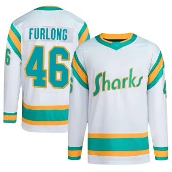 Youth Jake Furlong San Jose Sharks Reverse Retro 2.0 Jersey - White Authentic