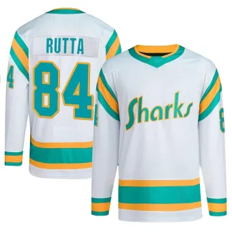 Youth Jan Rutta San Jose Sharks Reverse Retro 2.0 Jersey - White Authentic