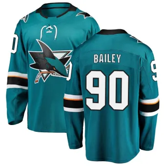 Youth Justin Bailey San Jose Sharks Home Jersey - Teal Breakaway