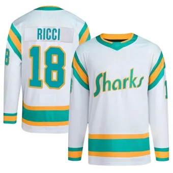 Youth Mike Ricci San Jose Sharks Reverse Retro 2.0 Jersey - White Authentic