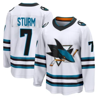 Youth Nico Sturm San Jose Sharks Away 2nd Jersey - White Breakaway