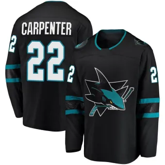 Youth Ryan Carpenter San Jose Sharks Alternate Jersey - Black Breakaway