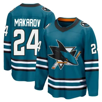 Youth Sergei Makarov San Jose Sharks Home 2nd Jersey - Teal Breakaway