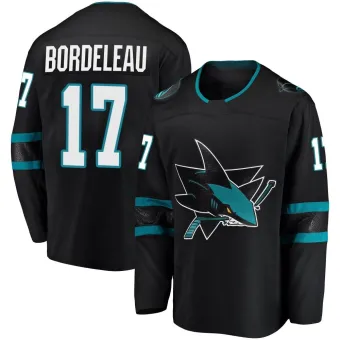 Youth Thomas Bordeleau San Jose Sharks Alternate Jersey - Black Breakaway