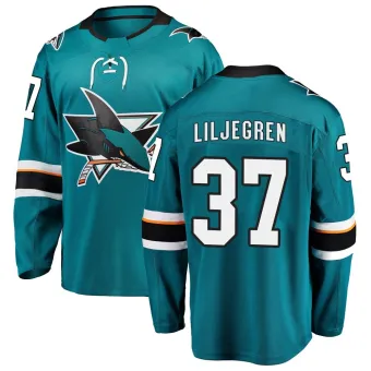 Youth Timothy Liljegren San Jose Sharks Home Jersey - Teal Breakaway