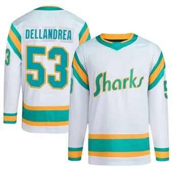 Youth Ty Dellandrea San Jose Sharks Reverse Retro 2.0 Jersey - White Authentic