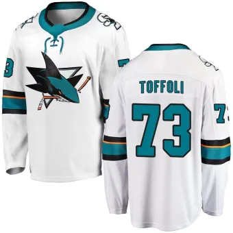 Youth Tyler Toffoli San Jose Sharks Away Jersey - White Breakaway