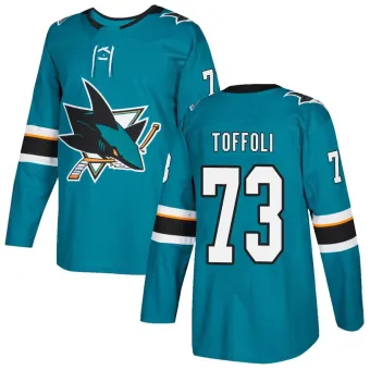 Youth Tyler Toffoli San Jose Sharks Home Jersey - Teal Authentic