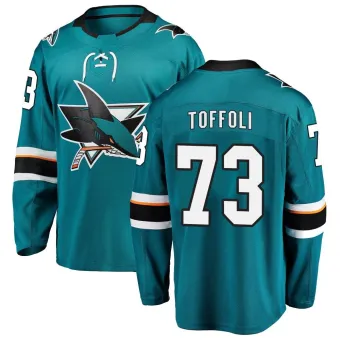 Youth Tyler Toffoli San Jose Sharks Home Jersey - Teal Breakaway