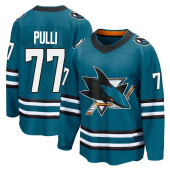 Youth Valtteri Pulli San Jose Sharks Home 2nd Jersey - Teal Breakaway