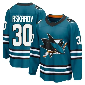 Youth Yaroslav Askarov San Jose Sharks Home 2nd Jersey - Teal Breakaway